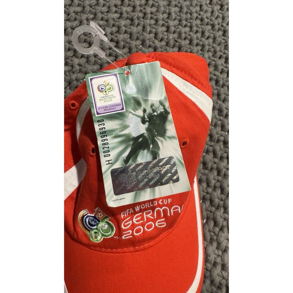 Authentic FIFA World Cup Hat Germany Cap Germany 2006 Soccer Football NWT Red - Picture 4 of 5